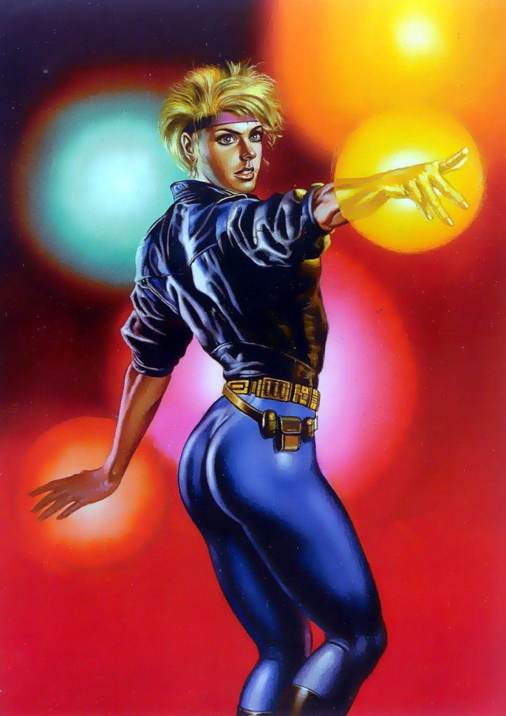 The comic superheroine mentioned in Dr. Hering's blog—Dazzler, who is a mutant with the ability to convert sound vibrations into light and energy beams.
